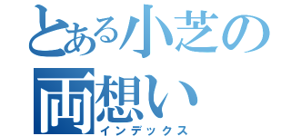 とある小芝の両想い（インデックス）