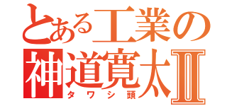 とある工業の神道寛太Ⅱ（タワシ頭）