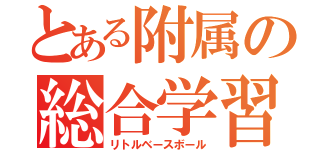 とある附属の総合学習（リトルベースボール）