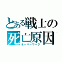 とある戦士の死亡原因（オーバーワーク）