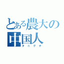 とある農大の中国人（タニグチ）