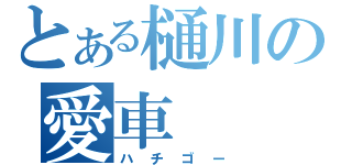 とある樋川の愛車（ハチゴー）