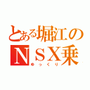 とある堀江のＮＳＸ乗り（ゆっくり）