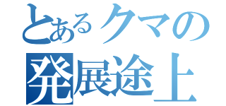 とあるクマの発展途上（）