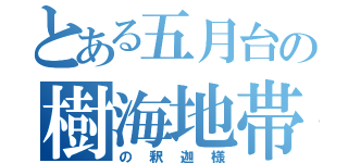 とある五月台の樹海地帯（の釈迦様）