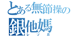 とある無節操の銀他媽（レソ月）