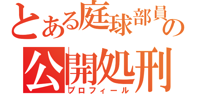 とある庭球部員の公開処刑（プロフィール）