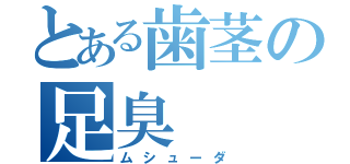 とある歯茎の足臭（ムシューダ）