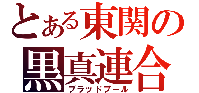 とある東関の黒真連合（ブラッドプール）