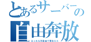 とあるサーバーの自由奔放（入ったら不自由で草生えた）