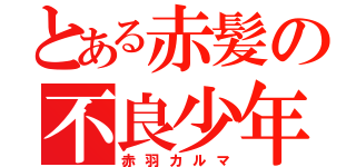 とある赤髪の不良少年（赤羽カルマ）