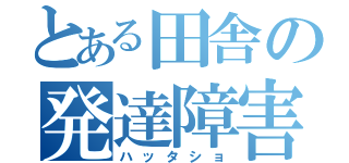 とある田舎の発達障害（ハッタショ）