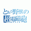 とある野獣の超電磁砲（巨大ちんぽ）