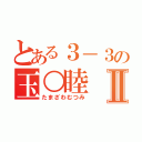 とある３－３の玉○睦Ⅱ（たまざわむつみ）