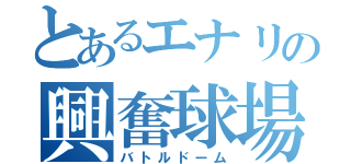 とあるエナリの興奮球場（バトルドーム）