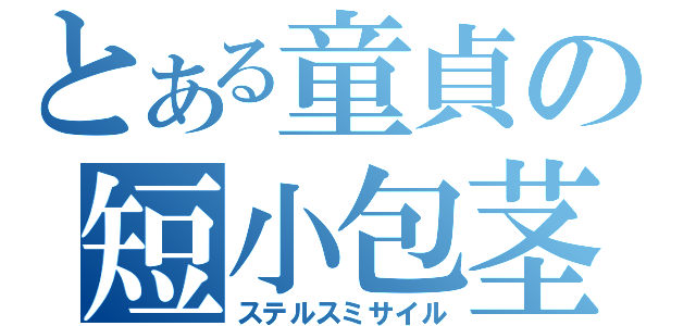 とある童貞の短小包茎（ステルスミサイル）