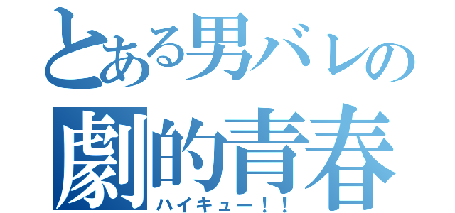 とある男バレの劇的青春（ハイキュー！！）