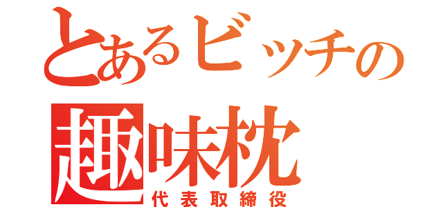 とあるビッチの趣味枕（代表取締役）