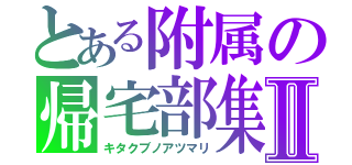 とある附属の帰宅部集Ⅱ（キタクブノアツマリ）