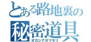 とある路地裏の秘密道具（オカシナオマモリ）