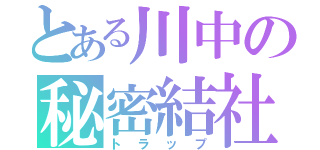 とある川中の秘密結社（トラップ）