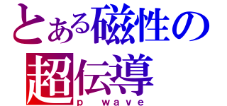 とある磁性の超伝導（ｐ ｗａｖｅ）