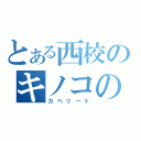 とある西校のキノコの山（カペリート）