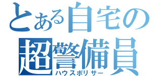 とある自宅の超警備員（ハウスポリサー）