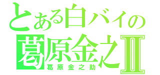 とある白バイの葛原金之助Ⅱ（葛原金之助）