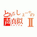 とあるしょーやの声真似Ⅱ（ミテッテね）