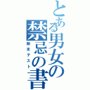 とある男女の禁忌の書（期末テスト）