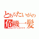 とあるたいがの危機一髪（キアイのタヌキ）