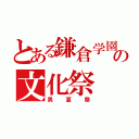 とある鎌倉学園の文化祭（男夏祭）