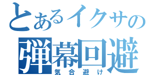 とあるイクサの弾幕回避（気合避け）