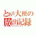 とある大便の放出記録（ブリュブリュウンチ）