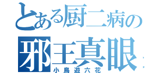 とある厨二病の邪王真眼（小鳥遊六花）