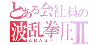 とある会社員の波乱拳圧者Ⅱ（ＡＲＡＳＨＩ）