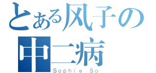 とある风子の中二病（Ｓｏｐｈｉｅ Ｓｏ）