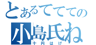 とあるててての小島氏ね」（十円はげ）