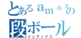 とあるａｍａｚｏｎ．ｃｏ．ｊｐの段ボール（インデックス）