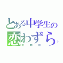 とある中学生の恋わずらい（恋物語）