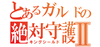 とあるガルドの絶対守護Ⅱ（キングシールド）