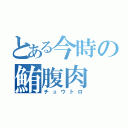 とある今時の鮪腹肉（チュウトロ）