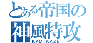 とある帝国の神風特攻隊（ＫＡＭＩＫＡＺＥ）