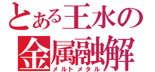 とある王水の金属融解（メルトメタル）