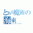 とある魔術の海東（インデックス）