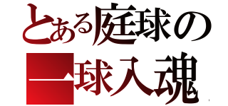 とある庭球の一球入魂（）