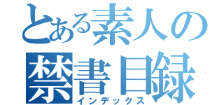 とある素人の禁書目録（インデックス）