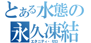 とある水態の永久凍結（エタニティ・ゼロ）