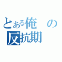 とある俺の反抗期（）